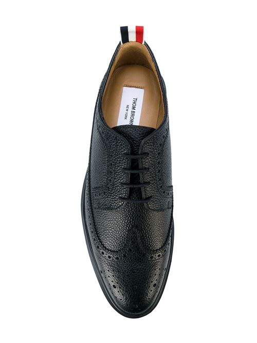 Black calf leather lace up THOM BROWNE | MFD002H00198001